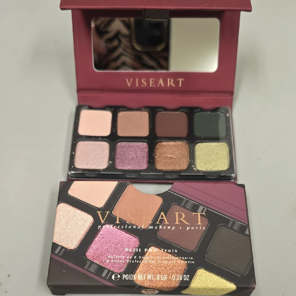 Viseart Petit Pro Eyeshadow Palette - Pink, Purple, Green, Gold